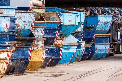 Finchley skip hire service in a residential area