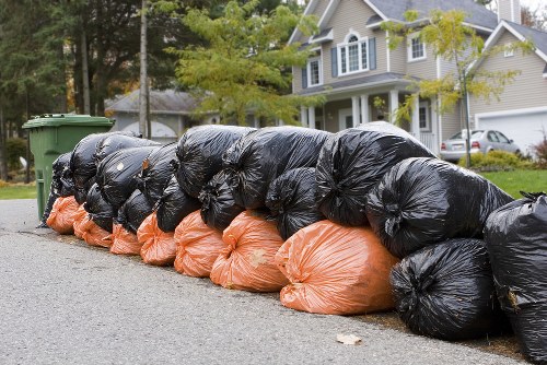 Recycling process for builders waste